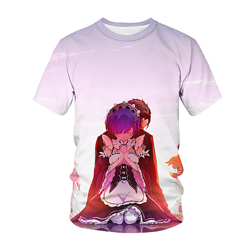 

Inspired by Fate / Zero Cosplay Anime Cartoon 100% Polyester 3D Harajuku Graphic Kawaii T-shirt For Women's / Men's