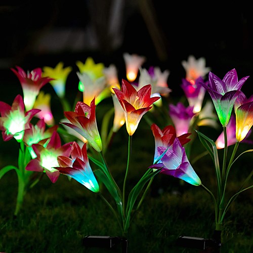 

Solar Lights Outdoor Flower Lights 0.5 W LED Grow Lights Rechargeable Cold White Outdoor Hallway Stairwell LED Beads