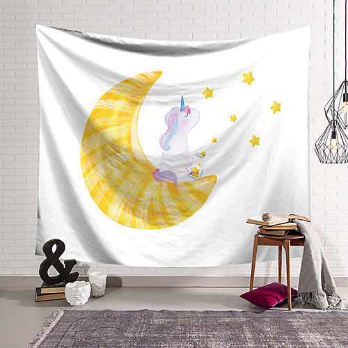

Unicorn Wall Tapestry Art Decor Blanket Curtain Hanging Home Bedroom Living Room Decoration Polyester