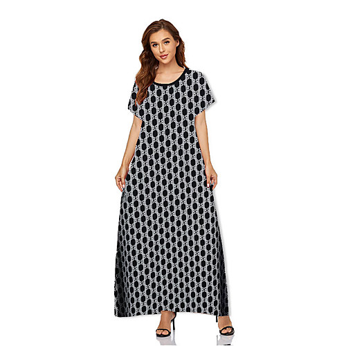 

Women's A Line Dress Maxi long Dress XG-2010 black XG-2012 blue XG-2012 red XG-2010 white XG-2013 XG-2008 black XG-2011 black XG-2011 blue XG-2008 white XG-2009 Short Sleeve Dot Summer Casual 2021 M