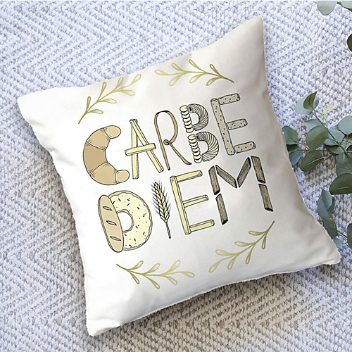 

Slogan Double Side Cushion Cover 1PC Soft Decorative Square Throw Pillow Cover Cushion Case Pillowcase for Bedroom Livingroom Superior Quality Machine Washable Outdoor Cushion for Sofa Couch Bed Chair
