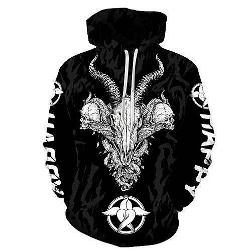 

Men's Unisex Plus Size Pullover Hoodie Sweatshirt Graphic Prints Sheep Print Hooded Casual Daily Holiday 3D Print Basic Designer Hoodies Sweatshirts Long Sleeve 1 2