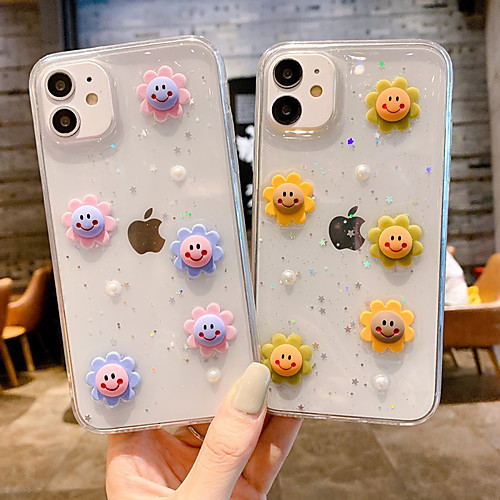

Phone Case For Apple Back Cover iPhone 12 Pro Max 11 SE 2020 X XR XS Max 8 7 6 Shockproof Dustproof Glitter Shine TPU