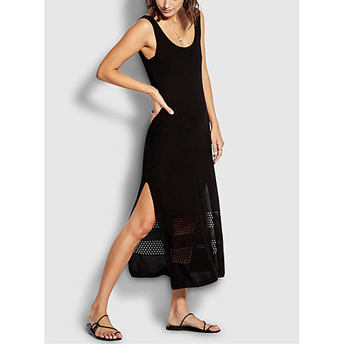 

Women's Cover Up Beach Dress Swimsuit Oversized Solid Color Apricot (ZS1761) Black (ZS1761) Swimwear Bathing Suits New / Padless