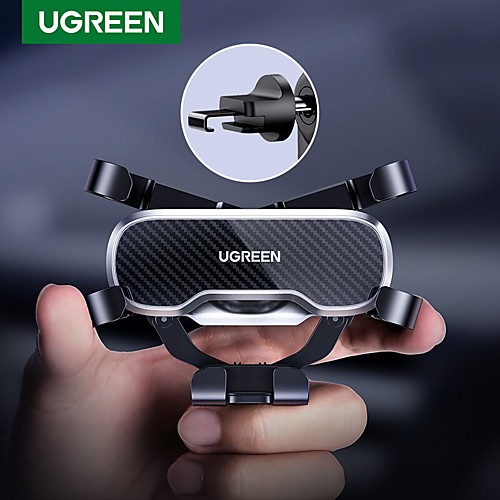 

UGREEN Phone Holder Stand Mount Car Car Holder Buckle Type Silicone Aluminum Alloy Phone Accessory iPhone 12 11 Pro Xs Xs Max Xr X 8 Samsung Glaxy S21 S20 Note20