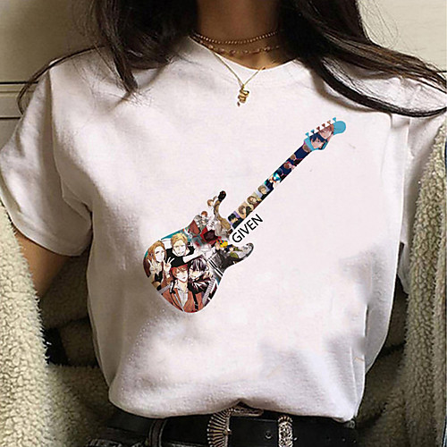 

Inspired by given Cosplay Anime Cartoon Polyester / Cotton Blend Print Harajuku Graphic Kawaii T shirt For Women's / Men's