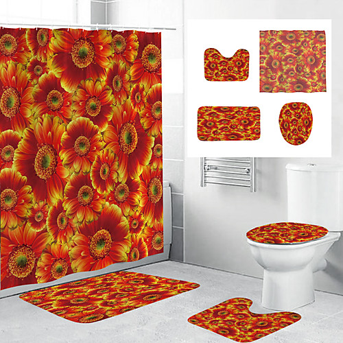 

Waterproof Fabric Shower Curtain Bathroom Decoration and Modern and Classic Theme and Floral / Botanicals