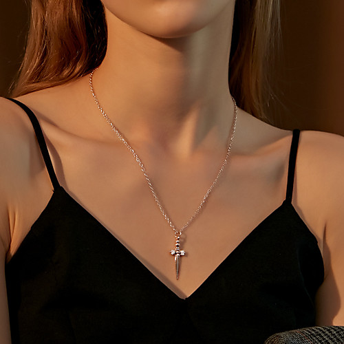 

Women's Necklace Classic Simple Alloy Rose Gold Silver Gold 45 cm Necklace Jewelry 1pc For Street