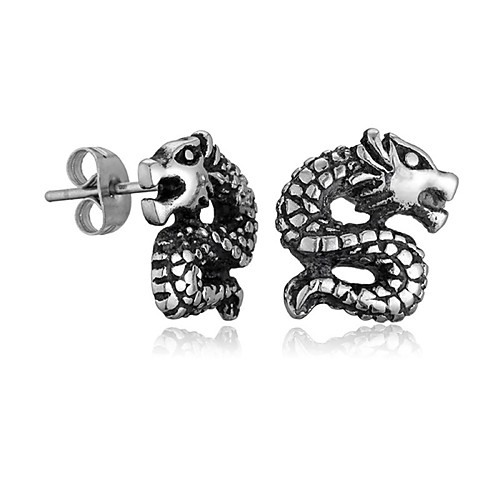 

Dragon Earrings Classic Holiday Birthday Stylish Simple Earrings Jewelry Silver For Street Formal Date Festival 1pc