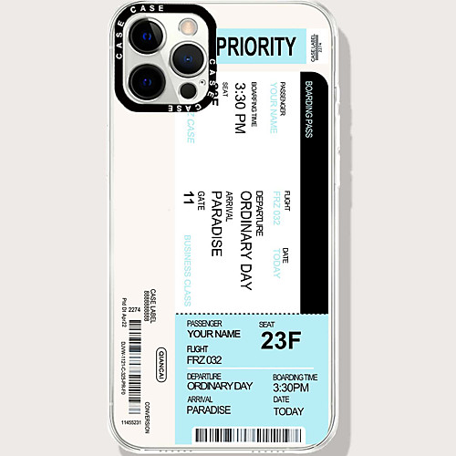 

Phone Case For Apple Back Cover iPhone 12 Pro Max 11 SE 2020 X XR XS Max 8 7 Shockproof Dustproof Word / Phrase TPU