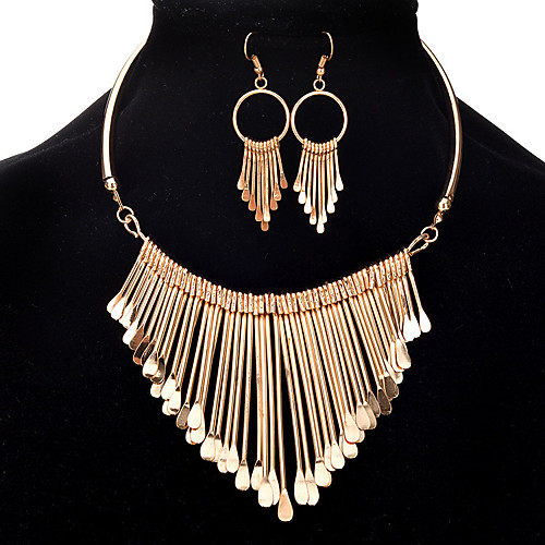 

multi-layer tassel jewelry set elegant necklace jewelry set