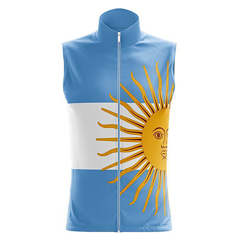 

21Grams Women's Sleeveless Cycling Jersey Summer Spandex Polyester BlueWhite National Flag Bike Top Mountain Bike MTB Road Bike Cycling Quick Dry Moisture Wicking Breathable Sports Clothing Apparel