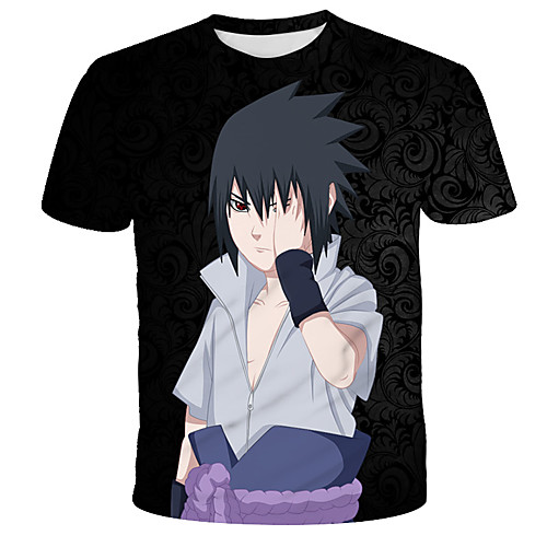 

Inspired by Naruto Akatsuki Anime Cartoon Polyester / Cotton Blend 3D 3D Harajuku Graphic T-shirt For Women's / Men's