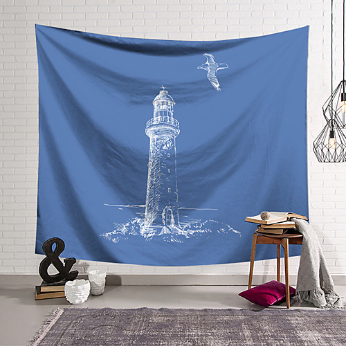 

Ocean Landscape Wall Tapestry Art Decor Blanket Curtain Hanging Home Bedroom Living Room Decoration Polyester