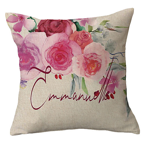 

Floral Double Side Cushion Cover 1PC Soft Decorative Square Throw Pillow Cover Cushion Case Pillowcase for Bedroom Livingroom Superior Quality Machine Washable Outdoor Cushion for Sofa Couch Bed Chair