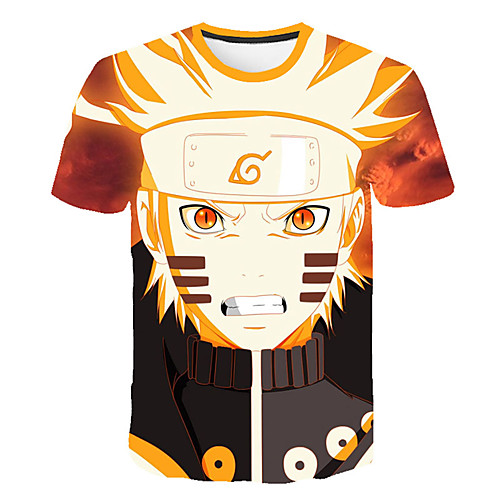 

Inspired by Naruto Uchiha Sasuke Anime Cartoon 100% Polyester 3D Harajuku Graphic Kawaii T-shirt For Women's / Men's