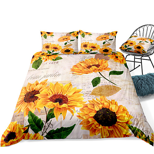 

Duvet Cover Sets 3 Piece Rayon / Polyester 3D Rainbow Reactive Print Bohemian Style
