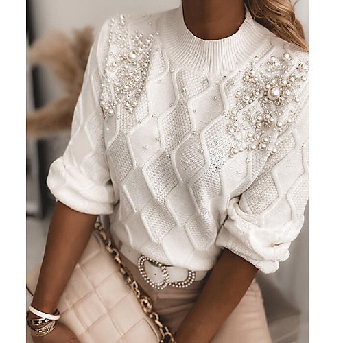 

Women's Solid Color Sweater Cotton Short Sleeve Sweater Cardigans Round Neck White