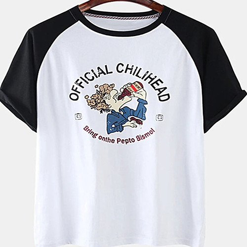 

Men's Unisex Tee T shirt Hot Stamping Human Plus Size Print Short Sleeve Casual Tops Cotton Basic Designer Big and Tall White