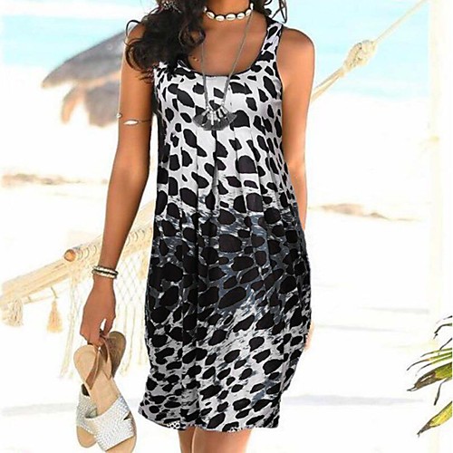 

Women's Strap Dress Short Mini Dress Green Black Navy Blue Rose Red Sleeveless Pattern Summer Casual 2021 S M L XL XXL