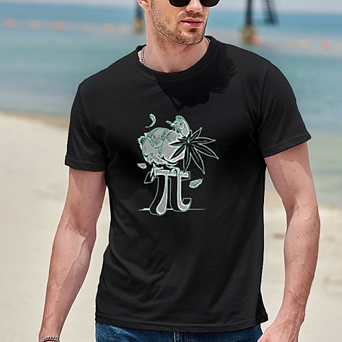 

Men's Tee T shirt Hot Stamping Graphic Prints Chicken Plus Size Print Short Sleeve Casual Tops Cotton Basic Designer Big and Tall Black