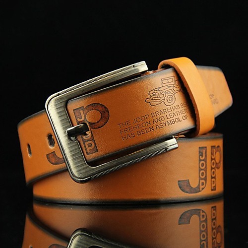 

Men's Wide Belt Office / Career Daily Wear As the Picture Belt Solid Color