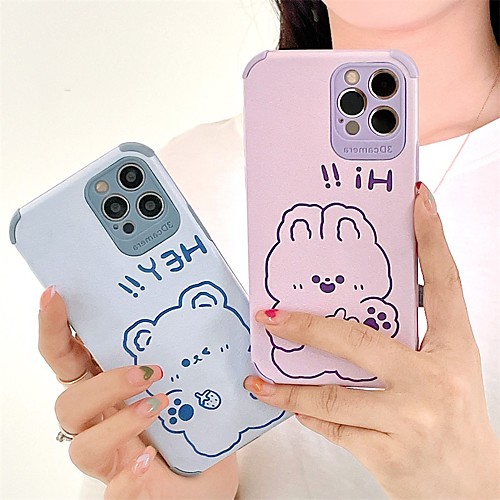 

Phone Case For Apple Back Cover iPhone 12 Pro Max 11 SE 2020 X XR XS Max 8 7 Shockproof Dustproof Cartoon TPU