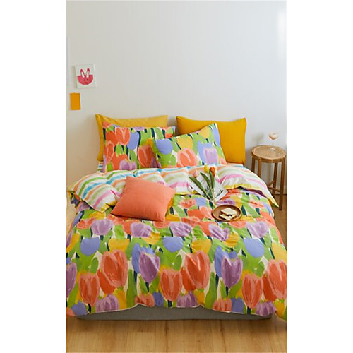 

3-Piece Duvet Cover Set Hotel Bedding Sets Comforter Cover with Soft Lightweight Microfiber Include 1 Duvet Cover 2 Pillowcases for Double/Queen/King(1 Pillowcase for Twin/Single)