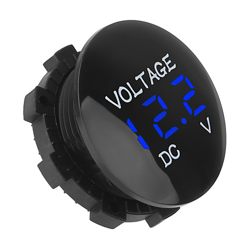 

Car Digital Voltage Meter 12V-24V DC Voltmeter for Motorcycle Boat ATV Truck