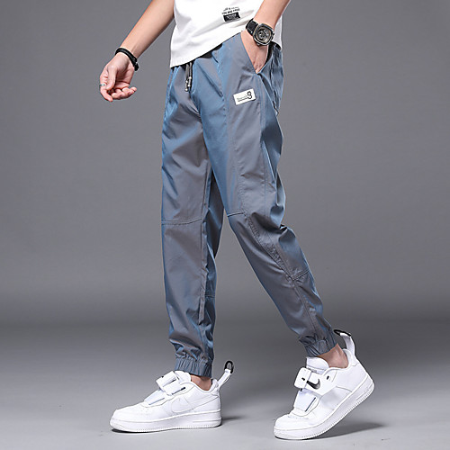 

Men's Stylish Sporty Casual / Sporty Streetwear Breathable Soft Outdoor Casual Daily Sports Jogger Pants Trousers Pants Solid Colored Full Length Drawstring Pocket Elastic Waist ArmyGreen Gray Black