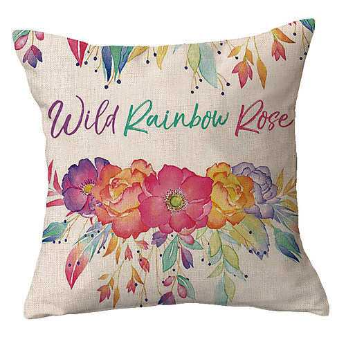

Floral Double Side Cushion Cover 1PC Soft Decorative Square Throw Pillow Cover Cushion Case Pillowcase for Bedroom Livingroom Superior Quality Machine Washable Outdoor Cushion for Sofa Couch Bed Chair