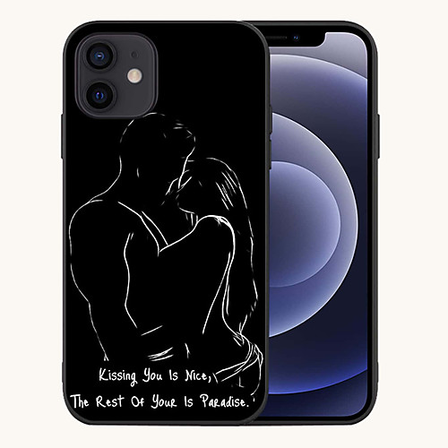 

Phone Case For Apple Back Cover iPhone 12 Pro Max 11 SE 2020 X XR XS Max 8 7 Shockproof Dustproof Word / Phrase Graphic TPU