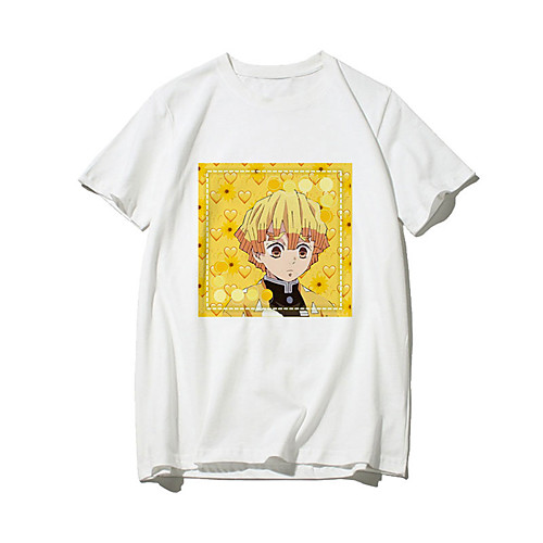 

Inspired by Demon Slayer Cosplay Anime Cartoon Polyester / Cotton Blend Print Harajuku Graphic Kawaii T-shirt For Women's / Men's