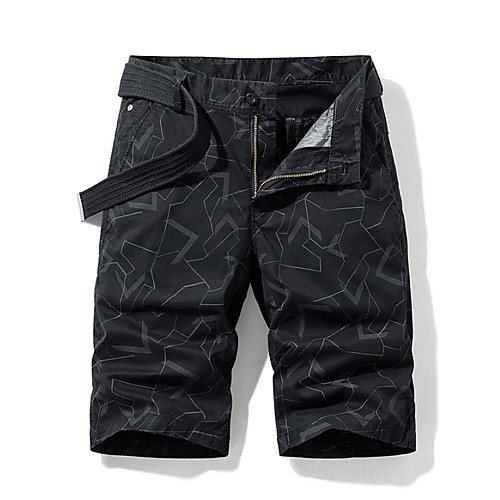 

Men's Shorts Holiday Shorts Pants Stripe Knee Length Stripe Print Blue Red Army Green Black Khaki