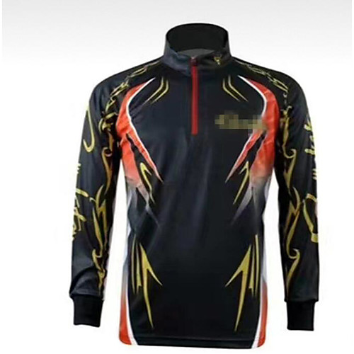

CAWANFLY Men's Fishing Jacket Outdoor Long Sleeve UPF50 Quick Dry Waterproof Zipper Breathable UV Protection Jacket Top Autumn / Fall Spring Summer Athleisure Fishing Camping & Hiking White Black