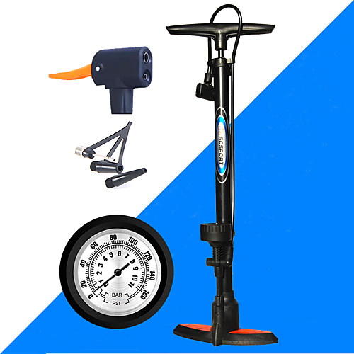 

Mini Bike Pump Portable For Road Bike Mountain Bike MTB Recreational Cycling Fixed Gear Bike Cycling Bicycle Steel Black