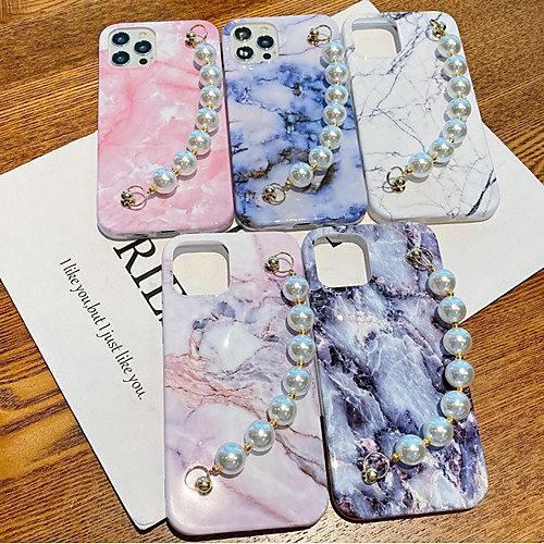 

Phone Case For Apple Back Cover iPhone 12 Pro Max 11 SE 2020 X XR XS Max 8 7 Shockproof Dustproof Marble TPU
