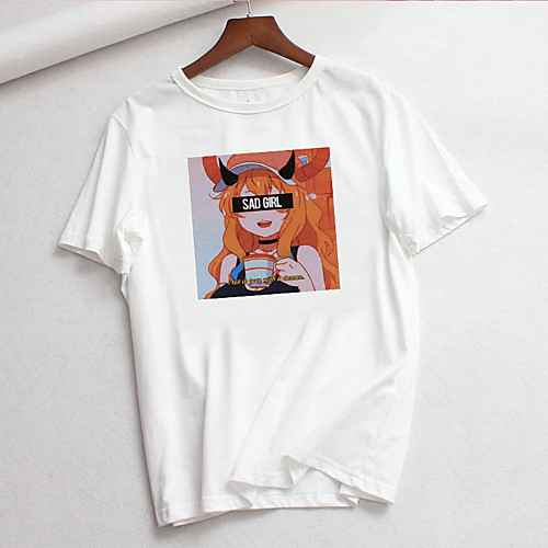 

Inspired by Cosplay Cosplay Anime Cartoon Polyester / Cotton Blend Print Harajuku Graphic Kawaii T-shirt For Women's / Men's