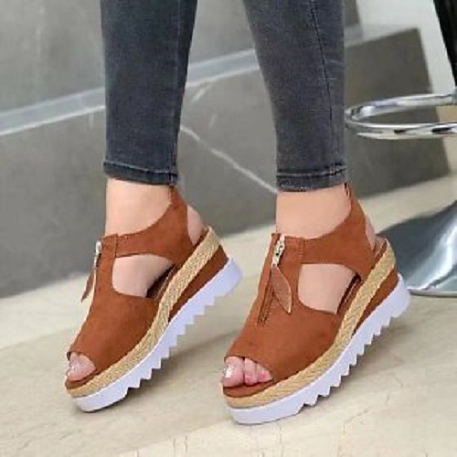 

Women's Sandals Platform Sandals Flat Heel Peep Toe PU Solid Colored Red Black Pink