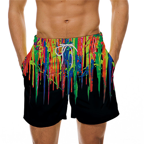

Men's Designer Casual / Sporty Big and Tall Quick Dry Breathable Soft Holiday Beach Swimming Pool Shorts Bermuda shorts Swim Trucks Pants Graphic Prints Colorful Short Drawstring Elastic Drawstring