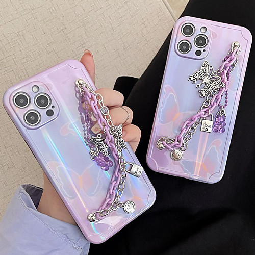 

Phone Case For Apple Back Cover iPhone 12 Pro Max 11 SE 2020 X XR XS Max 8 7 Shockproof Dustproof Butterfly TPU