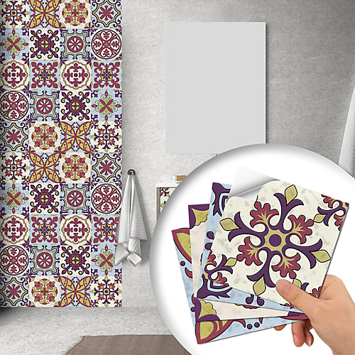 

European Style Hard Tile Self-adhesive Paper Topkapi Kitchen Oil-proof And Waterproof Removable Wall Stickers