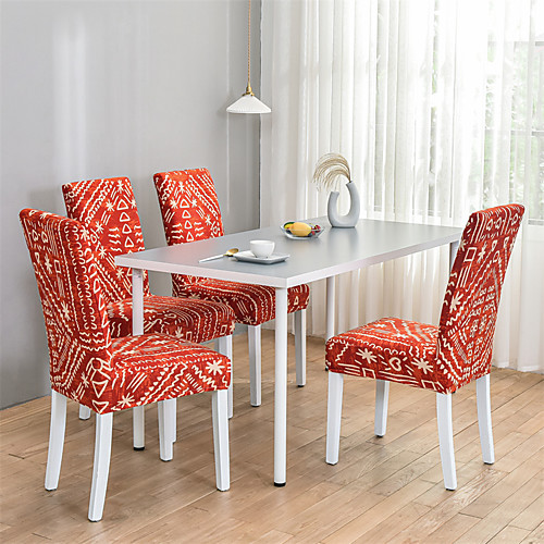 

Nordic Simple Style Household Elastic Cne-piece Chair Set Integrated Dining Table Chair Set Four Seasons
