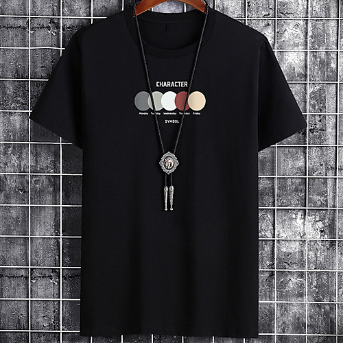

Men's Unisex Tee T shirt Hot Stamping Circle Graphic Prints Plus Size Zero two Print Short Sleeve Casual Tops Cotton Basic Designer Big and Tall White Black Gray