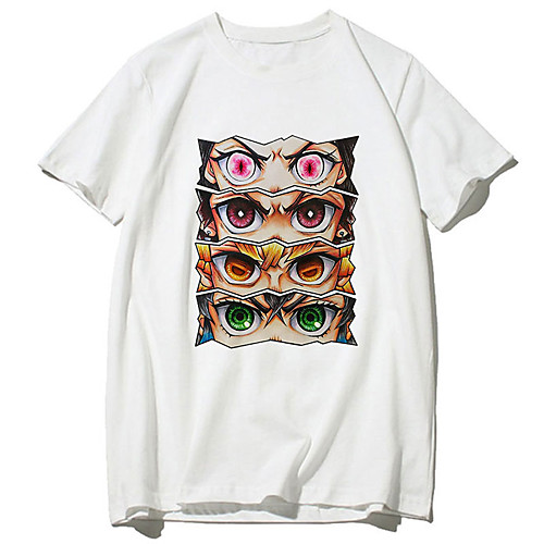 

Inspired by Demon Slayer: Kimetsu no Yaiba Cosplay Anime Cartoon Polyester / Cotton Blend Print Harajuku Graphic Kawaii T-shirt For Women's / Men's
