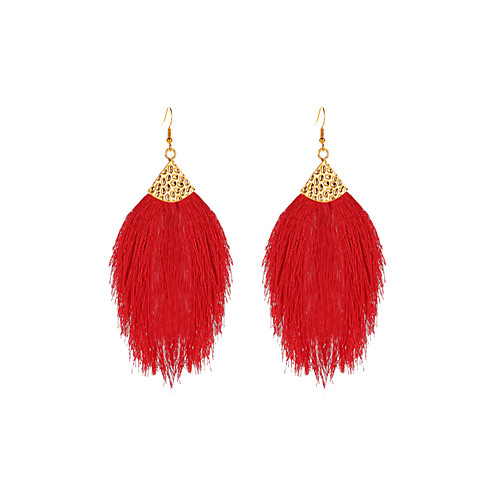 

Cotton Arrow Exaggerated Feather Dangle Earrings Drop Earrings
