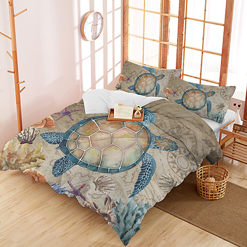 

3-Piece Duvet Cover Set Hotel Bedding Sets Comforter Cover with Soft Lightweight Microfiber Include 1 Duvet Cover 2 Pillowcases for Double/Queen/King(1 Pillowcase for Twin/Single)
