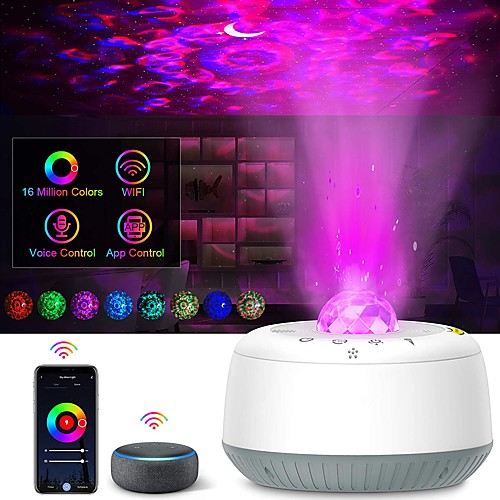 

Star Galaxy Projector Light Projector Light Laser Light Projector Smart App Control Dimmable colors Party Wedding Gift RGBWhite