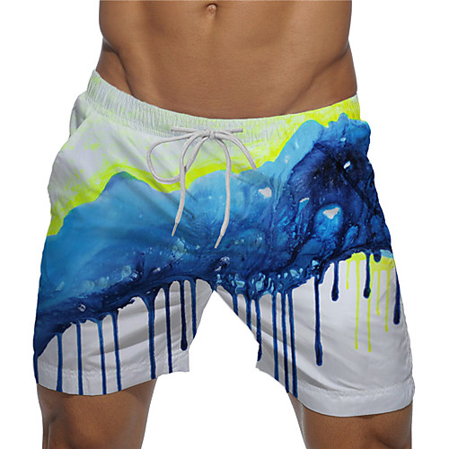 

Men's Designer Casual / Sporty Big and Tall Quick Dry Breathable Soft Holiday Beach Swimming Pool Shorts Bermuda shorts Swim Trucks Pants Tie Dye Graphic Prints Short Drawstring Elastic Drawstring