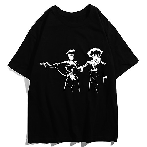 

Inspired by Cowboy Bebop Cosplay Anime Cartoon Polyester / Cotton Blend Print Harajuku Graphic Kawaii T shirt For Women's / Men's